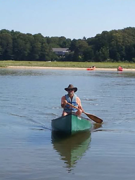 monitoring water quality by canoe